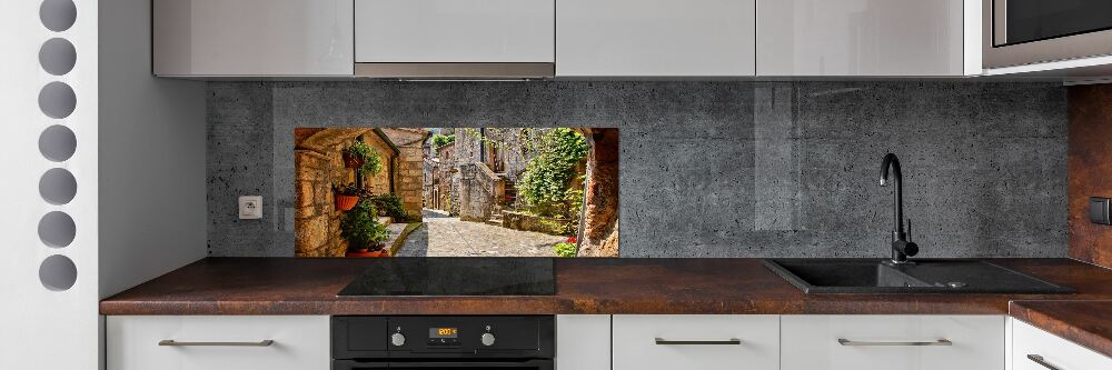 Cooker splashback Charming street