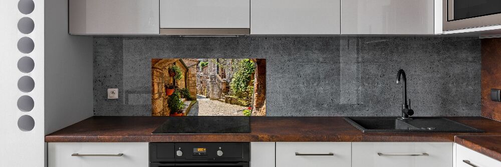 Cooker splashback Charming street