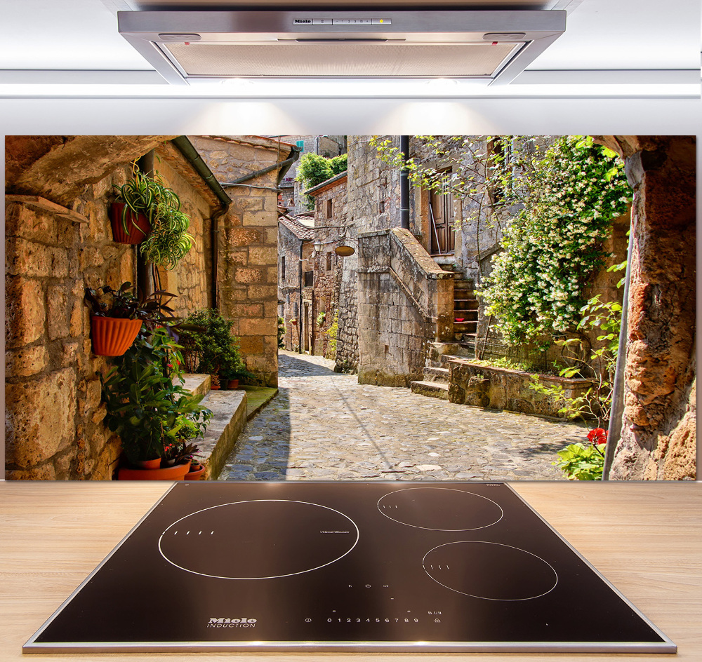 Cooker splashback Charming street