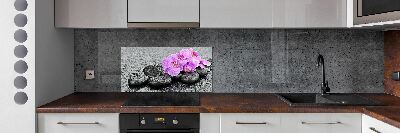 Cooker splashback Stones orchids