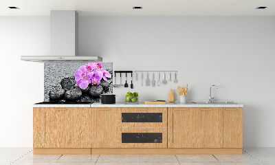 Cooker splashback Stones orchids