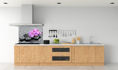 Cooker splashback Stones orchids