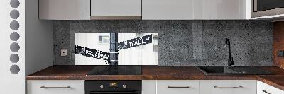 Cooker splashback Wall Street Znak