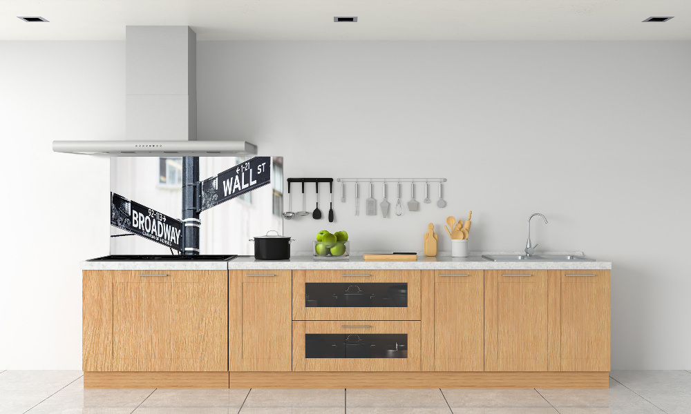 Cooker splashback Wall Street Znak