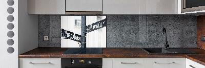 Cooker splashback Wall Street Znak