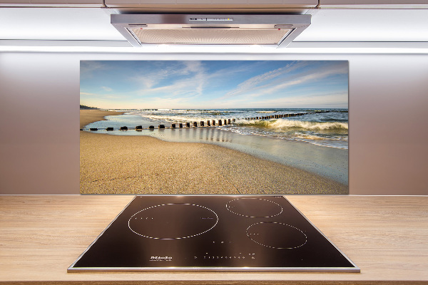 Cooker splashback Beach on the Baltic Sea