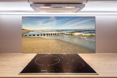 Cooker splashback Beach on the Baltic Sea