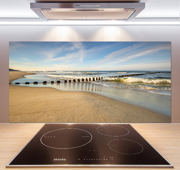 Cooker splashback Beach on the Baltic Sea