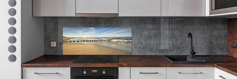 Cooker splashback Beach on the Baltic Sea