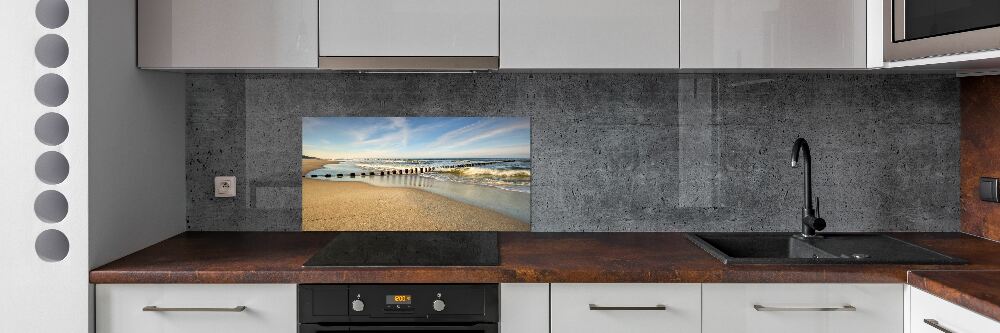 Cooker splashback Beach on the Baltic Sea