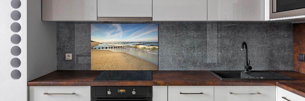 Cooker splashback Beach on the Baltic Sea