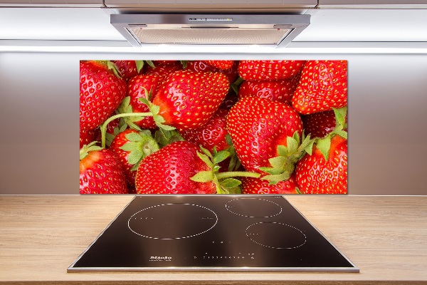 Kitchen splashback Strawberries