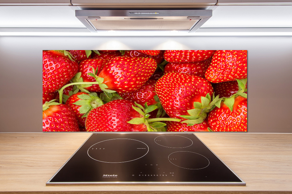 Kitchen splashback Strawberries