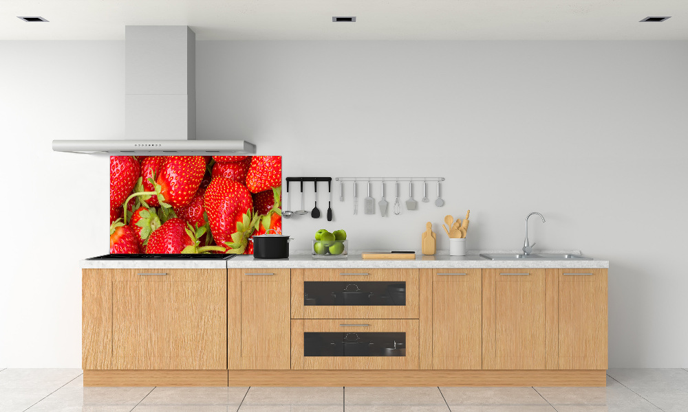 Kitchen splashback Strawberries