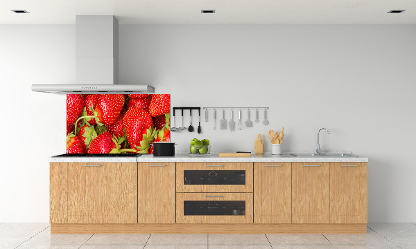 Kitchen splashback Strawberries