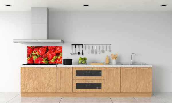 Kitchen splashback Strawberries