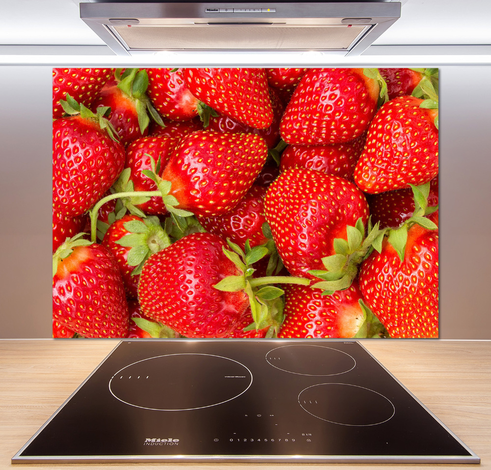 Kitchen splashback Strawberries