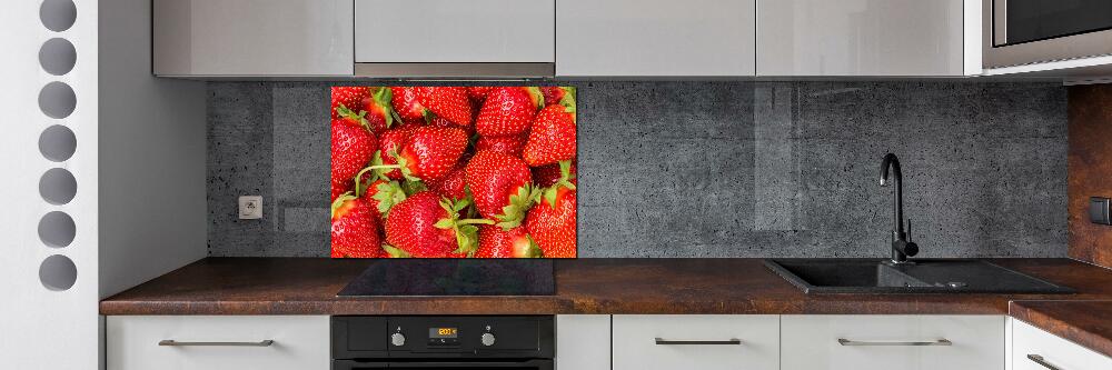 Kitchen splashback Strawberries