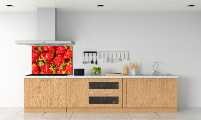 Kitchen splashback Strawberries