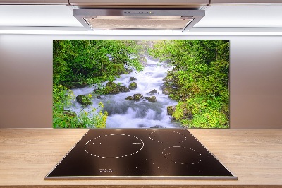 Cooker splashback Mountain river