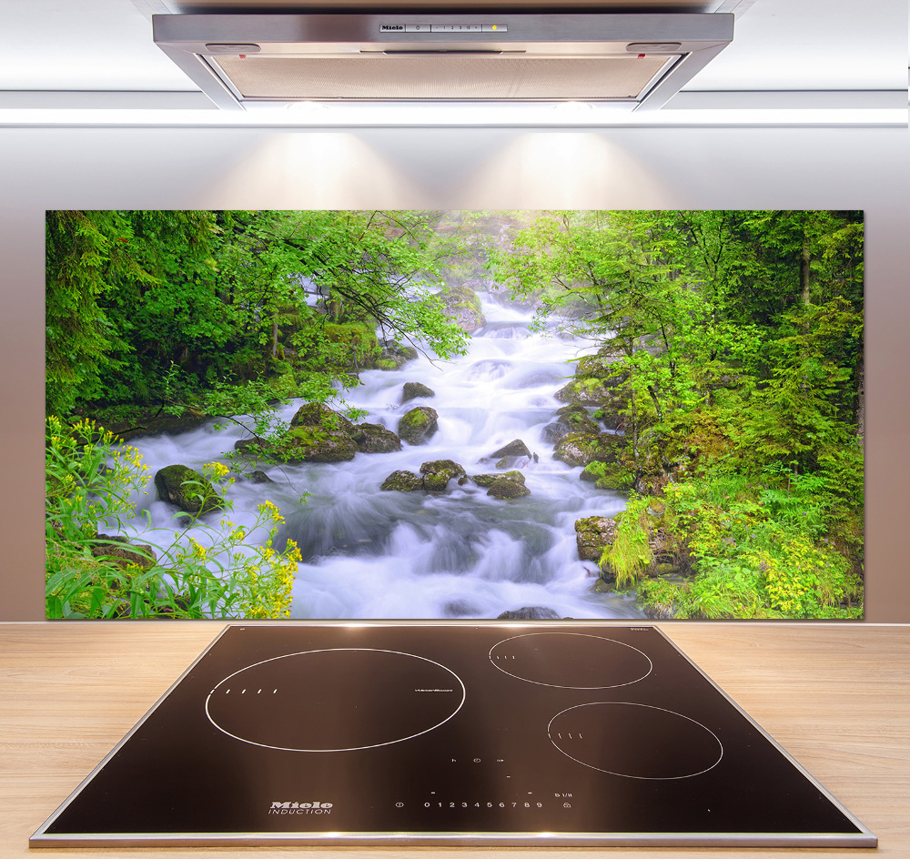 Cooker splashback Mountain river