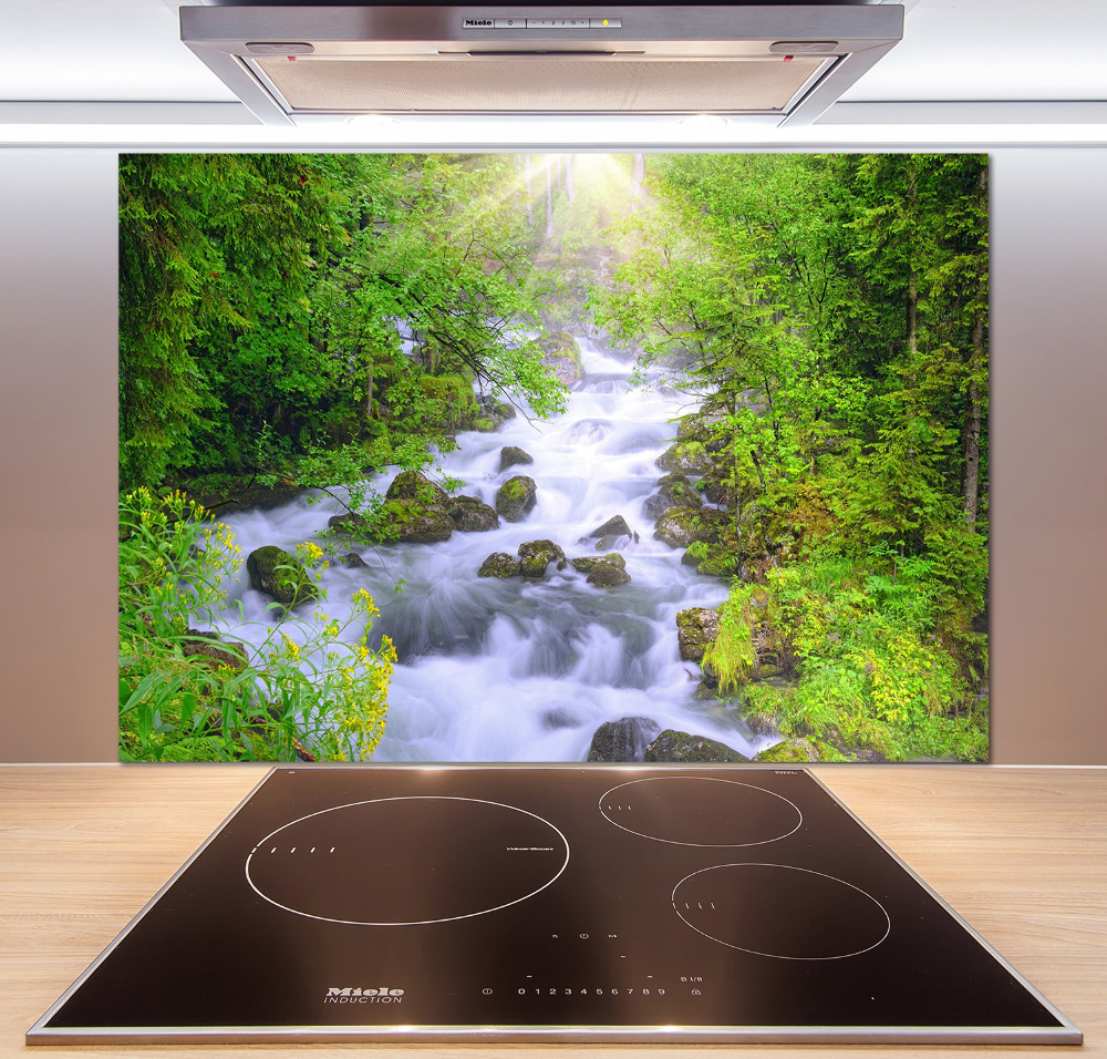 Cooker splashback Mountain river