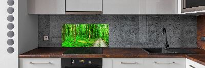 Cooker splashback Trees in the forest