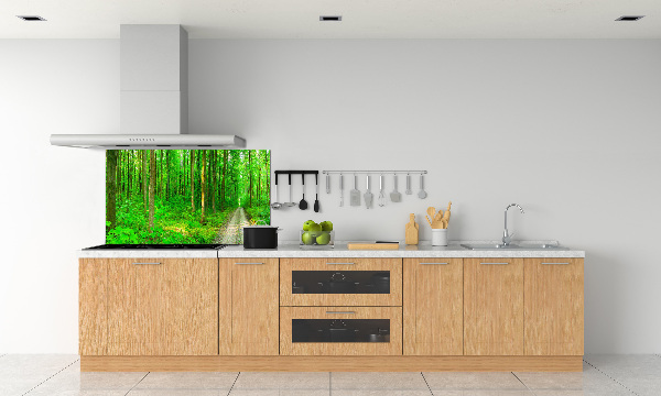 Cooker splashback Trees in the forest