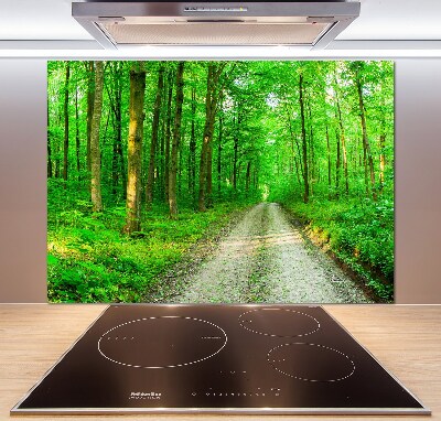 Cooker splashback Trees in the forest