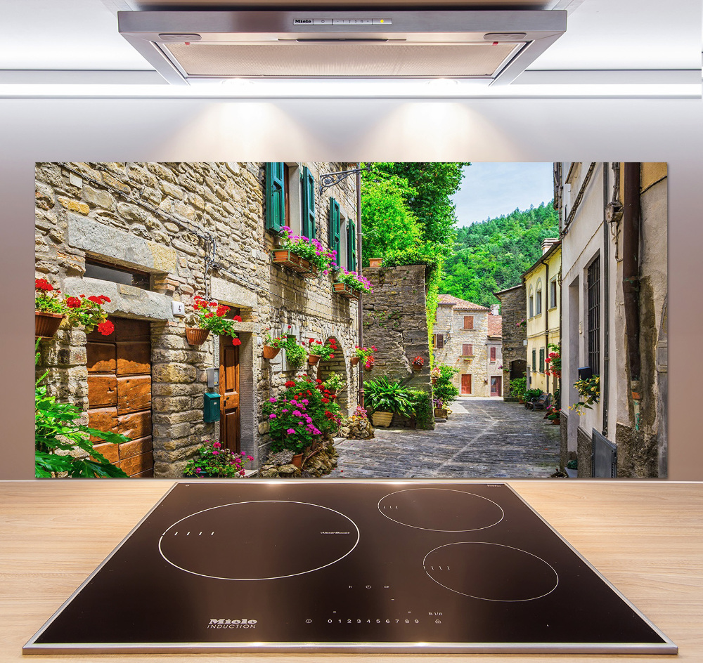 Cooker splashback Charming street