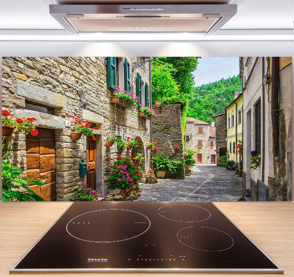 Cooker splashback Charming street