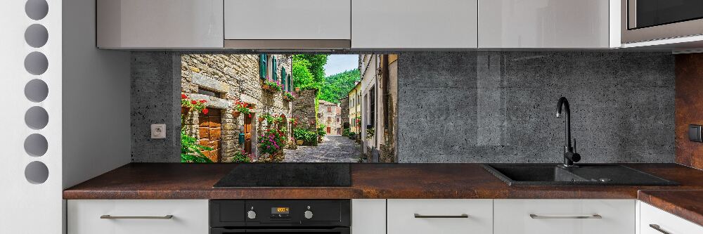 Cooker splashback Charming street