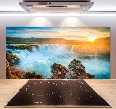 Cooker splashback Waterfall