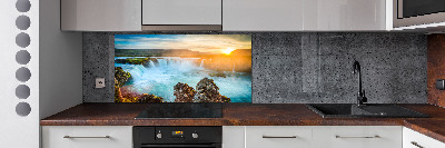 Cooker splashback Waterfall