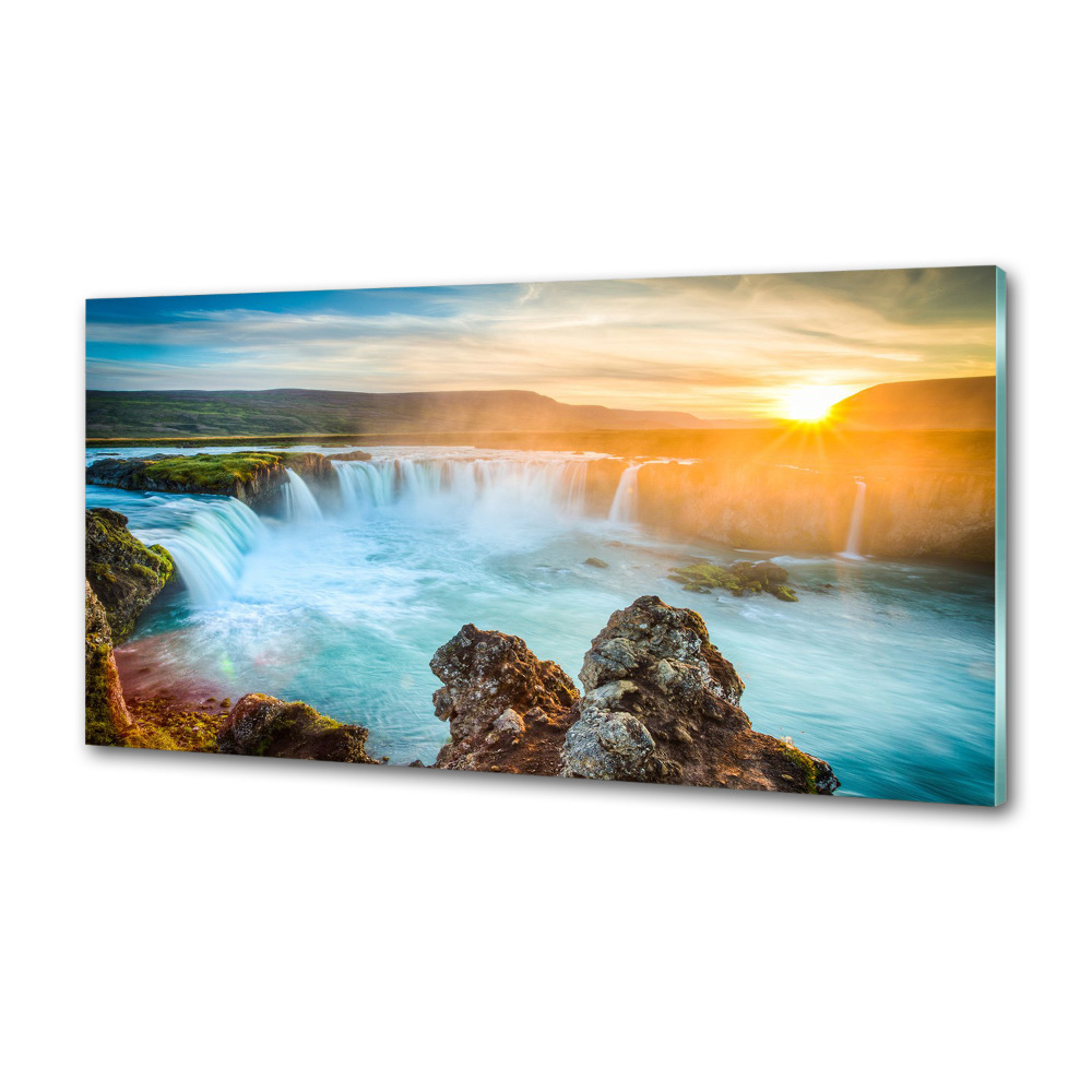 Cooker splashback Waterfall