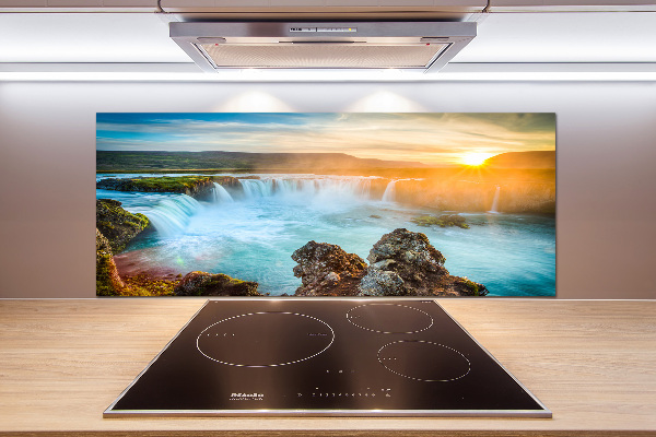 Cooker splashback Waterfall