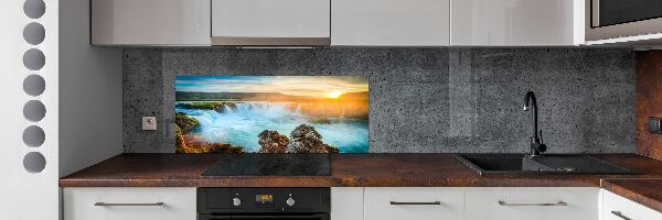 Cooker splashback Waterfall