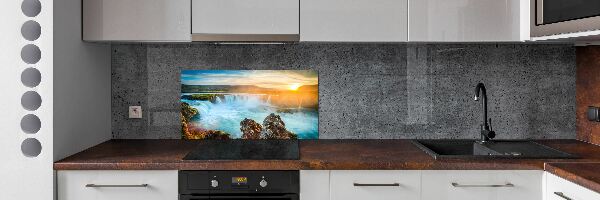 Cooker splashback Waterfall