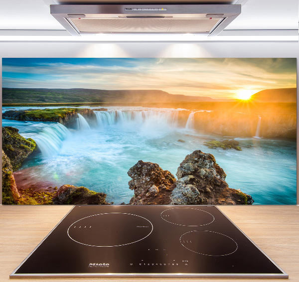 Cooker splashback Waterfall