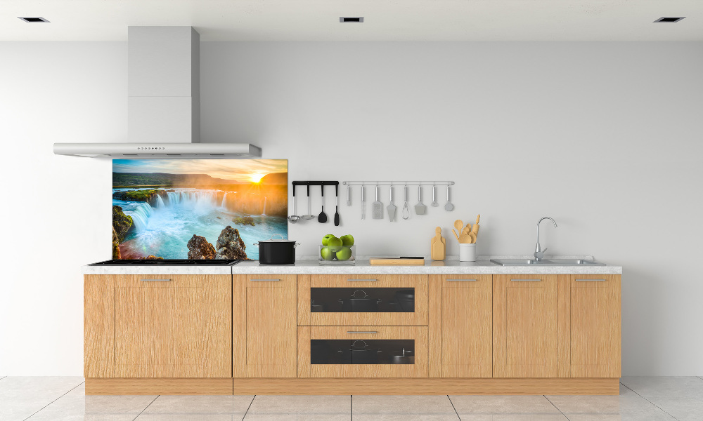 Cooker splashback Waterfall