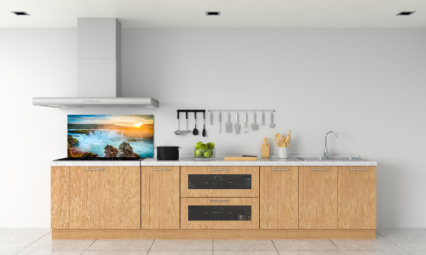 Cooker splashback Waterfall