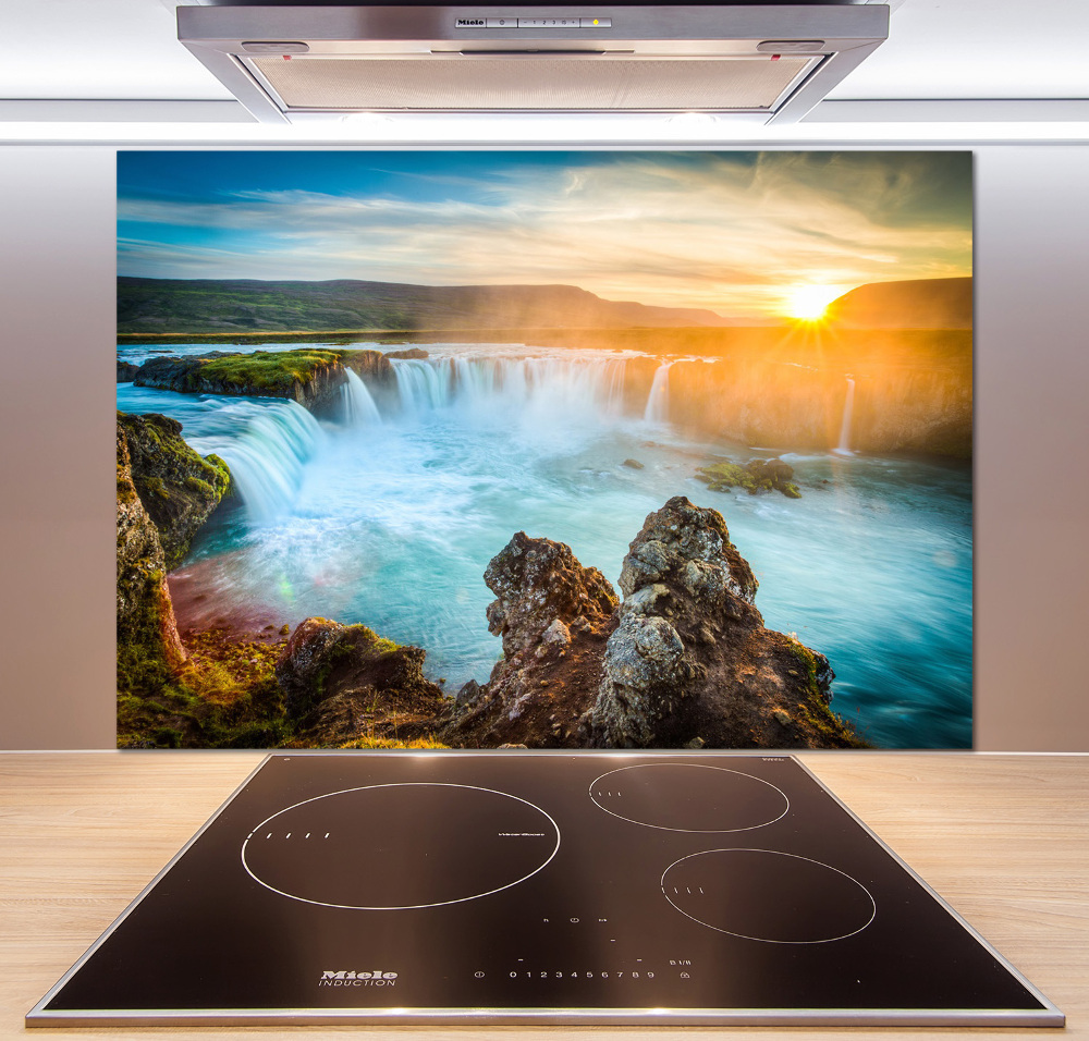 Cooker splashback Waterfall