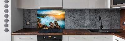 Cooker splashback Waterfall