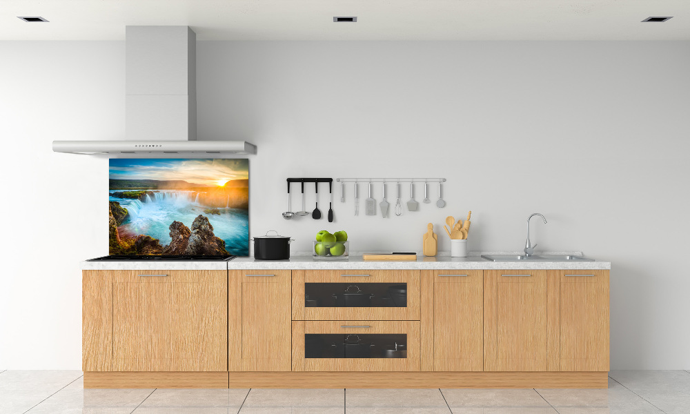 Cooker splashback Waterfall