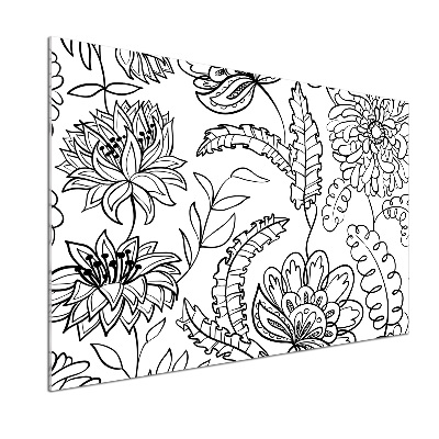 Kitchen splashback Floral pattern