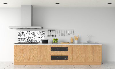 Kitchen splashback Floral pattern