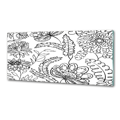 Kitchen splashback Floral pattern