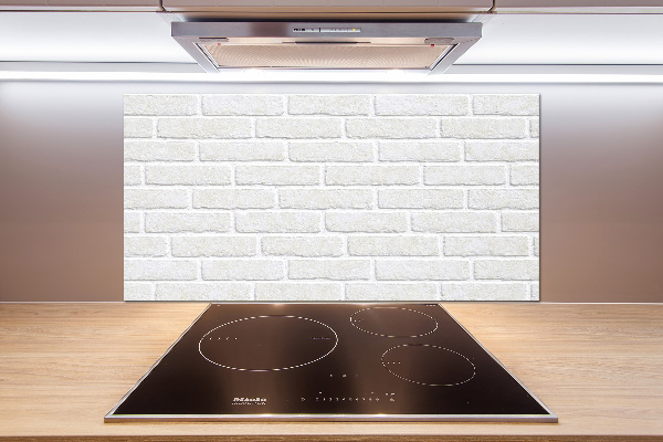 Hob splashback Brick wall