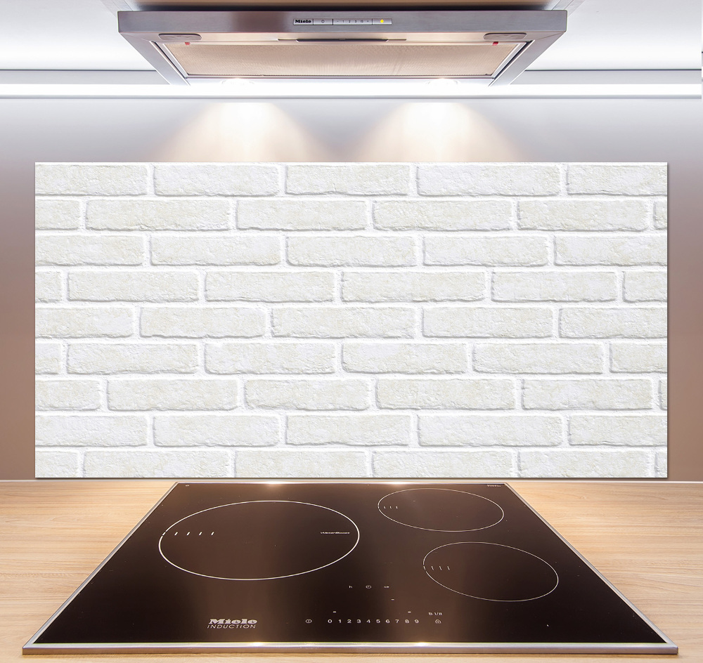 Hob splashback Brick wall