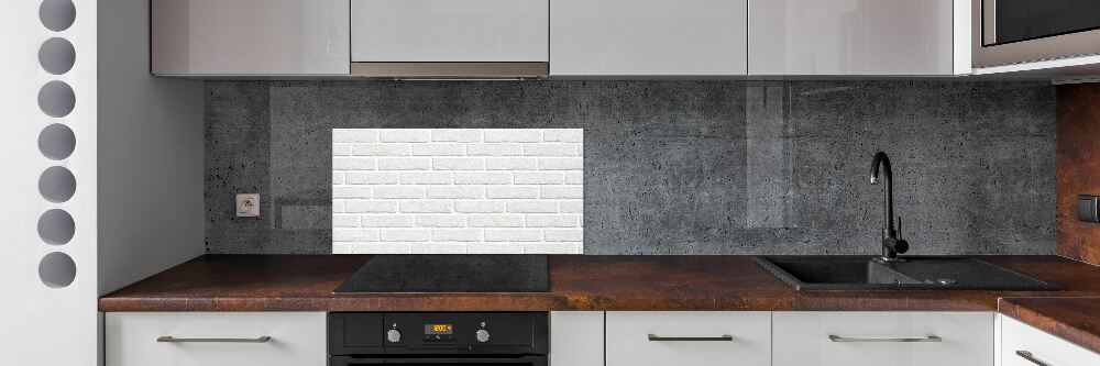 Hob splashback Brick wall